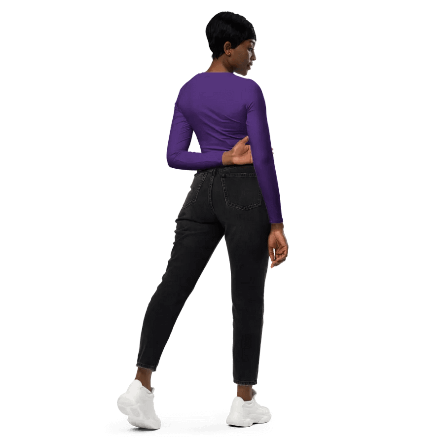 Sagittarius Purple All-Over Crop Top product image (8)