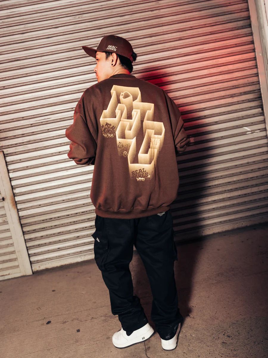 REAL JOKES MAZE SWEATSHIRT - BROWN product image (3)