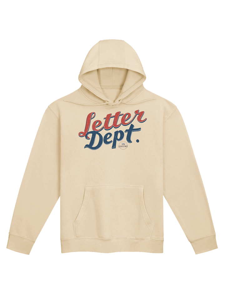 "Letter DEPT." Logo Pullover Hoodie (SAND) product image (1)