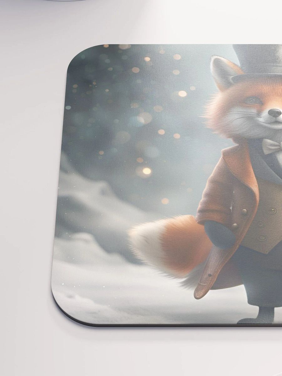 Smart Dressed Fox Mouse Pad product image (6)