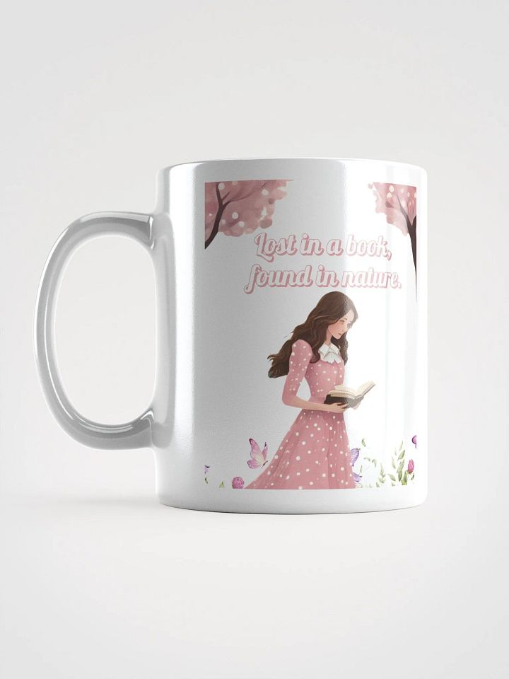 Lost In A Book, Found In Nature White Mug product image (2)