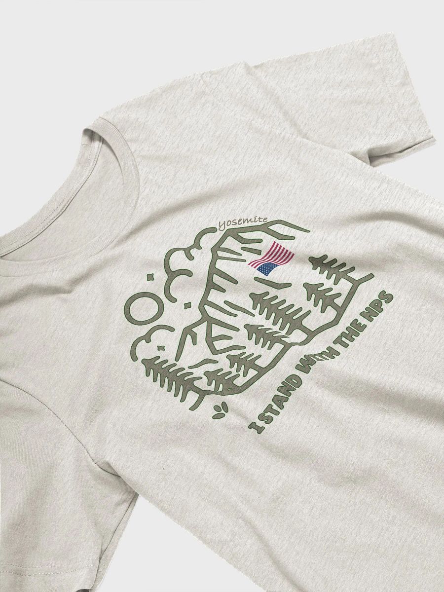 Yosemite Flag I Stand With NPS Comfort Fitted T-Shirt Alt National Parks Wear Resistance Rangers product image (3)