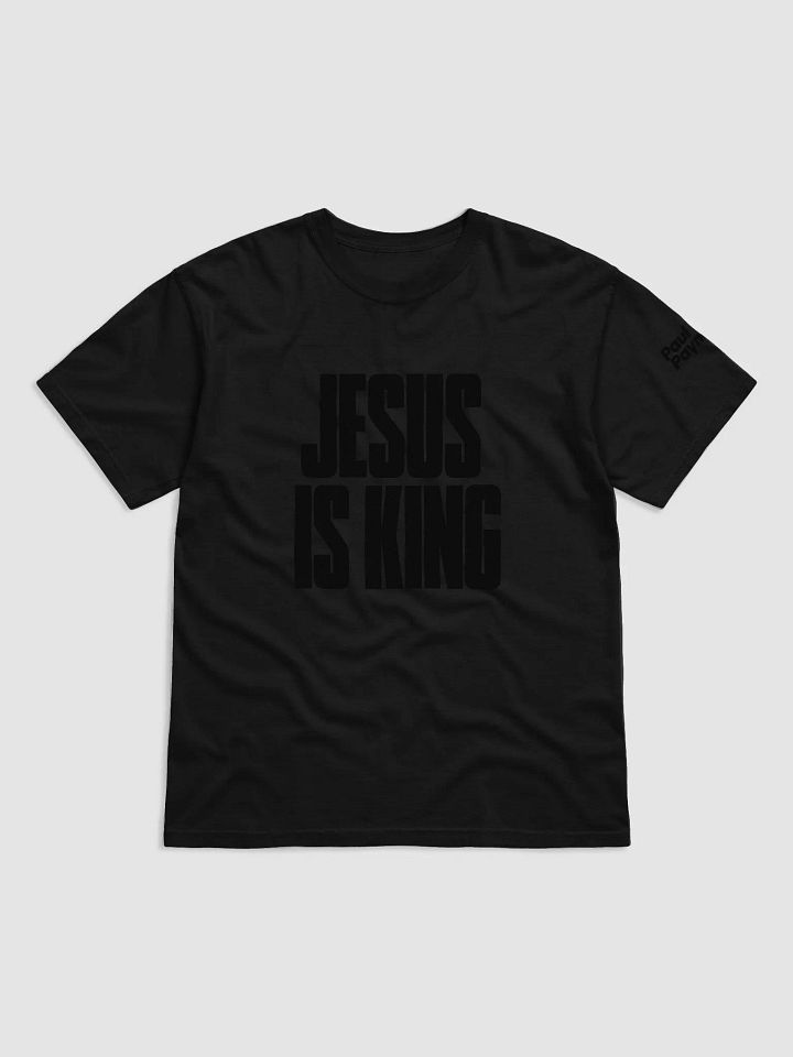 Jesus Is King Matte Black Tee product image (1)