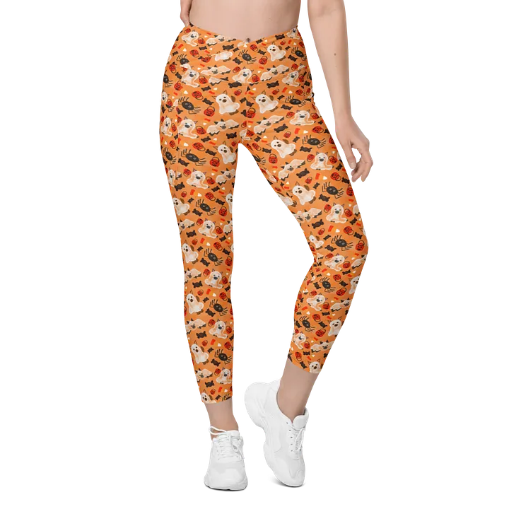 Boo! Crossover Adult Leggings product image (1)