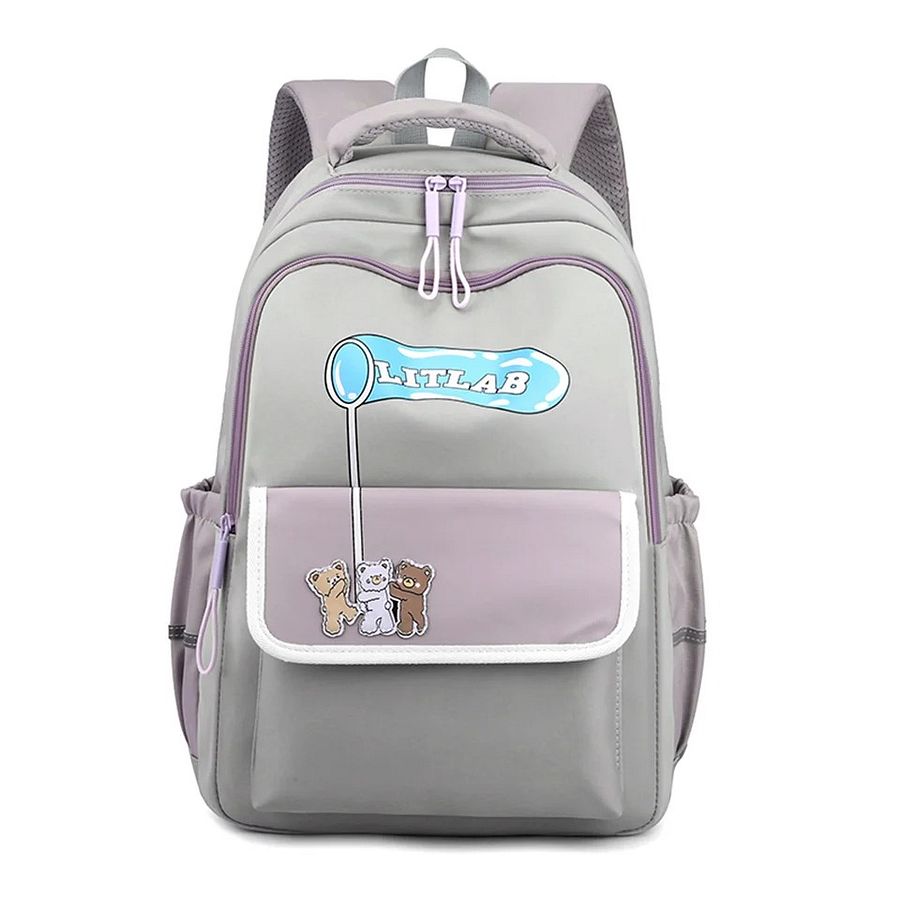 Letter Cute Schoolbag Women's Color Contrast Patchwork Backpack product image (6)