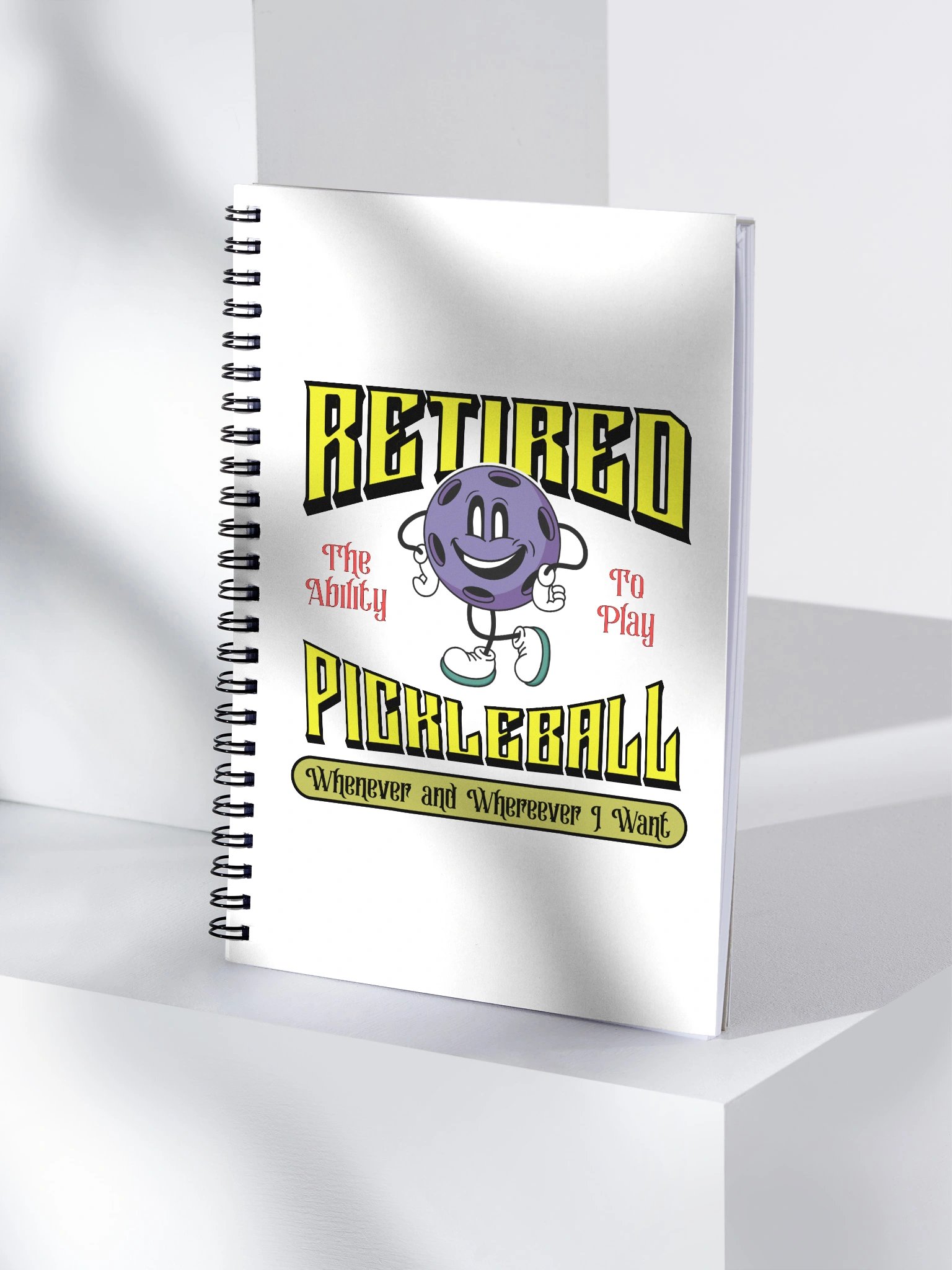 Retired Pickleball Spiral Notebook product image (1)