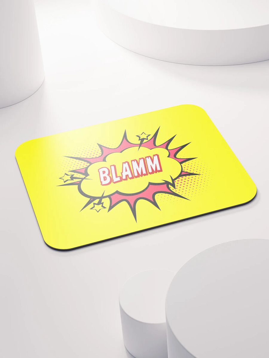 BLAMM! Yellow Gaming Mouse Pad – Smooth & Precise for Gamers, Home Office & Creators product image (4)