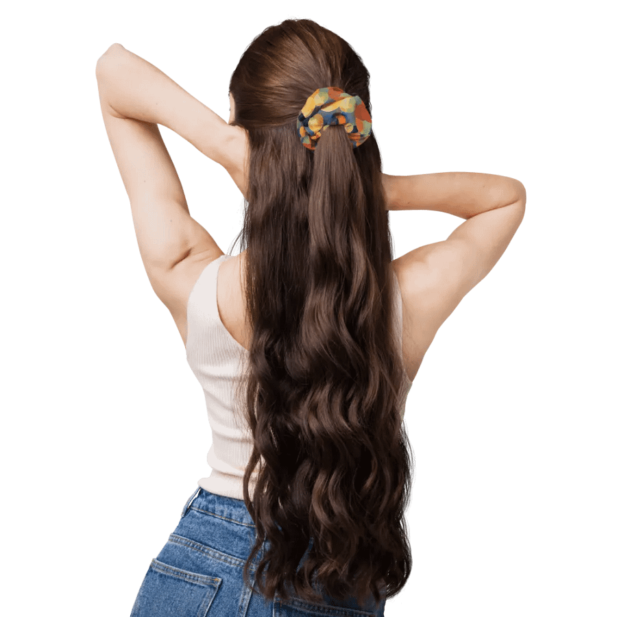 Hair Scrunchie - Modern Boho Watercolor Spheres product image (11)