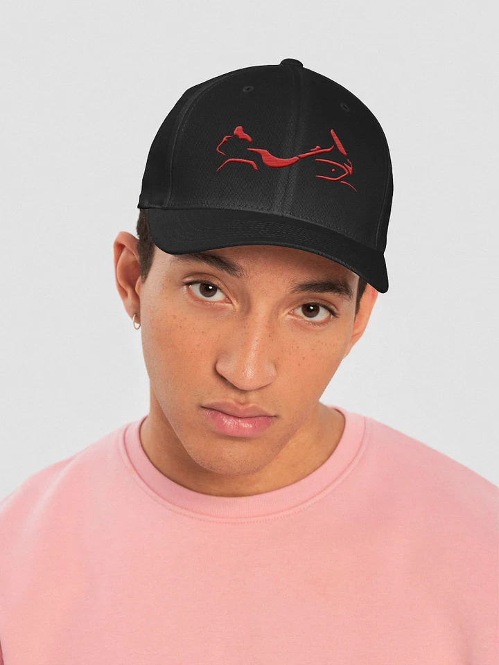 Shadow Wing Flexi-Fit Fabric Logo Cap RED product image (2)