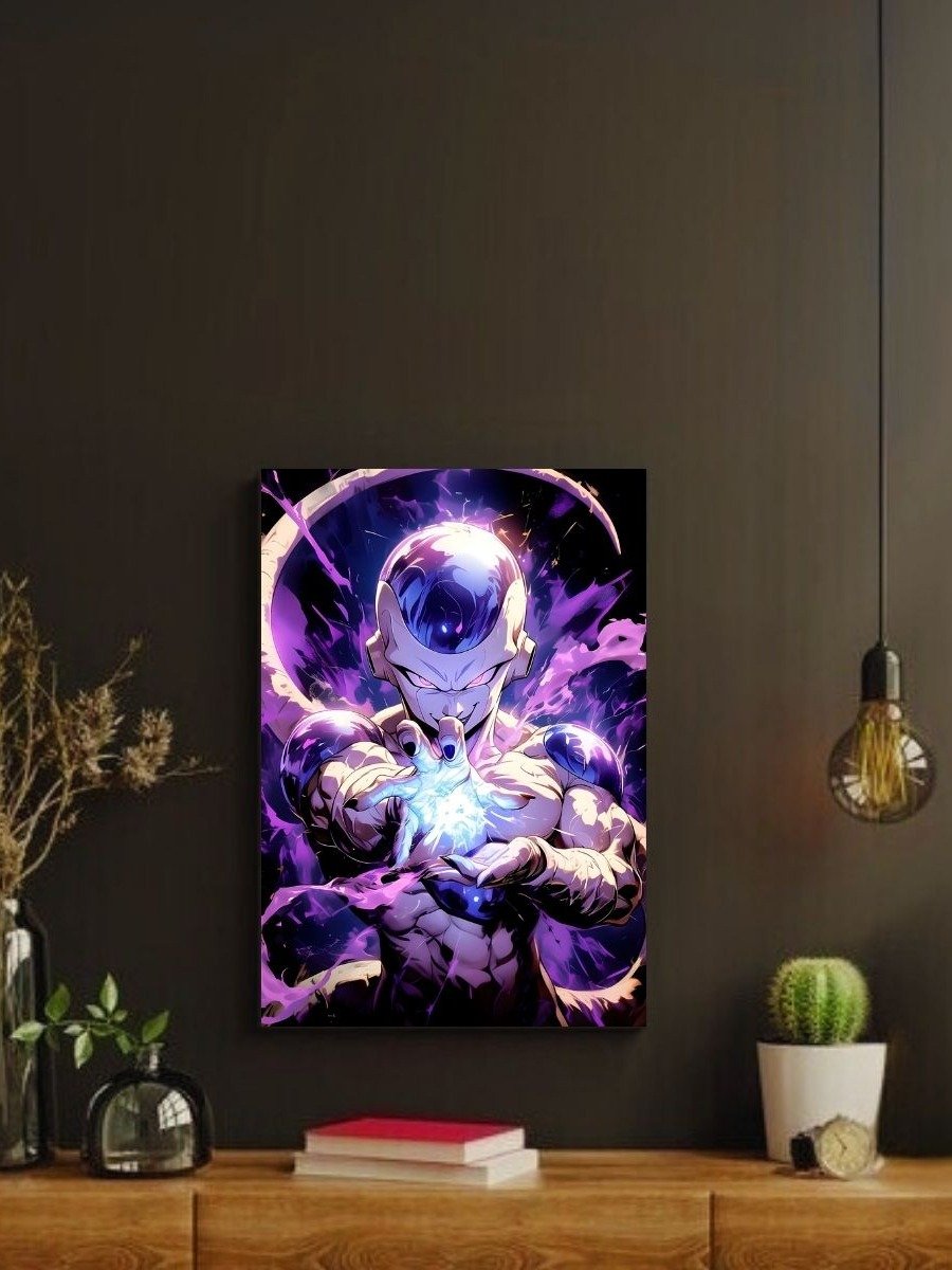 Dragon Ball Super Black Frieza Death Beam – Glossy 8x10 Metal Print product image (2)