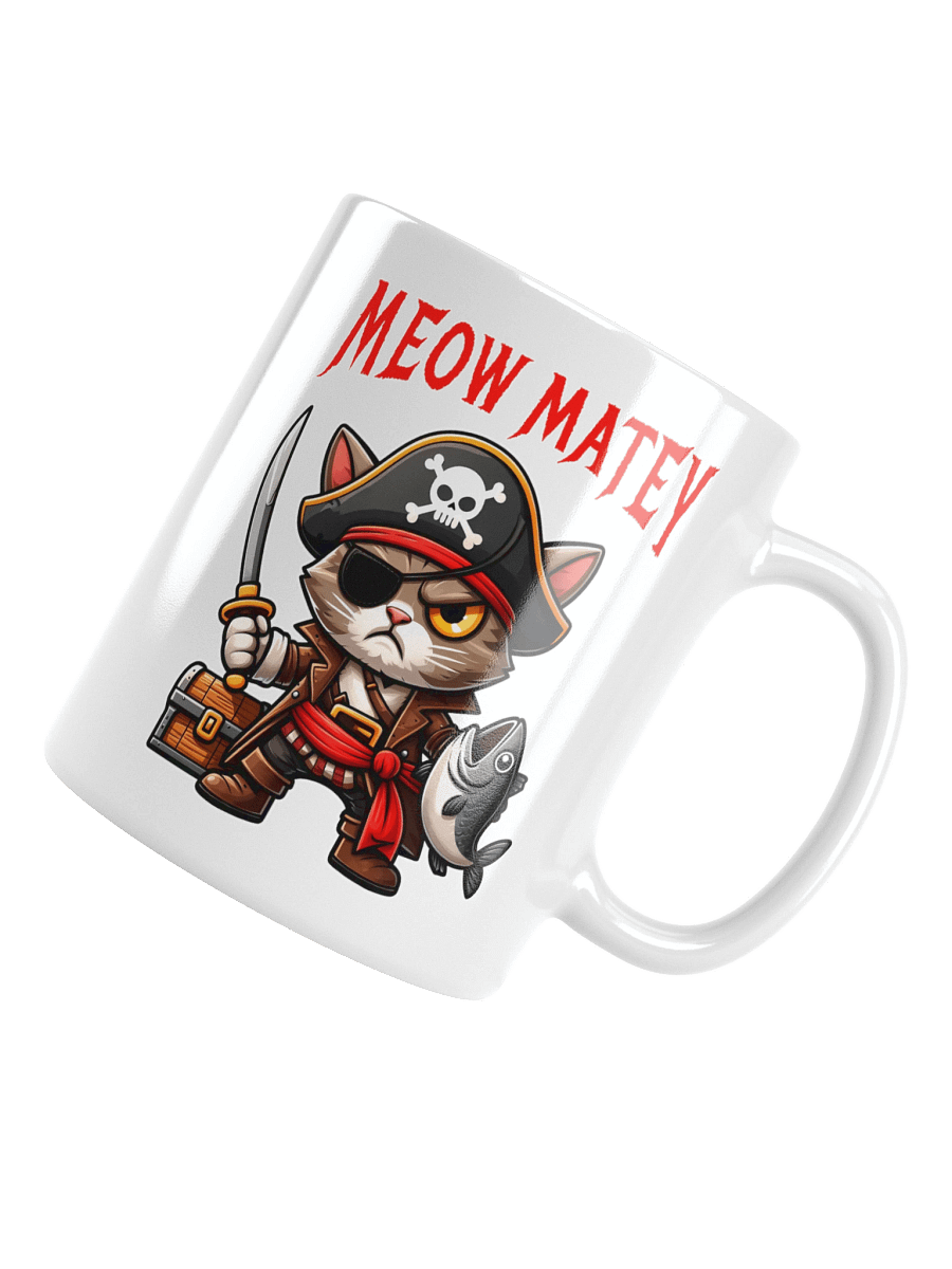 Meow Matey Cat Pirate Mug product image (11)