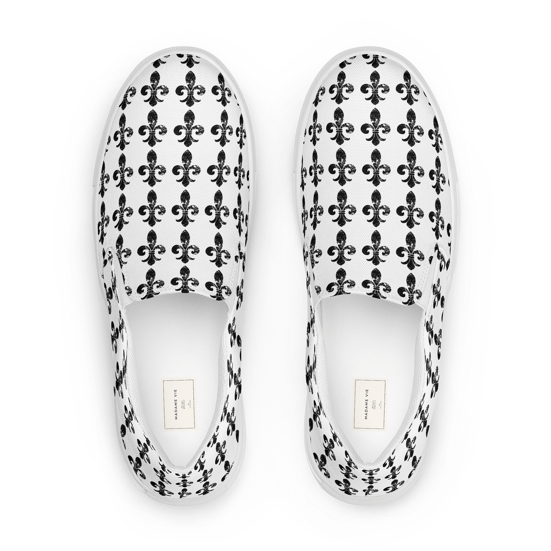Fleur-de-lis Symmetry Women's Slip-On Shoes product image (1)