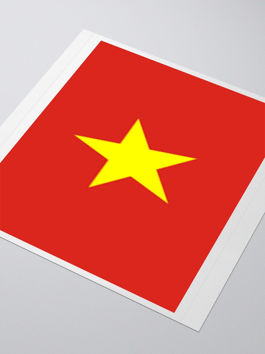 Vietnam Flag Sticker | Yellow Star Design | Durable Vinyl | 3 Sizes product image (9)