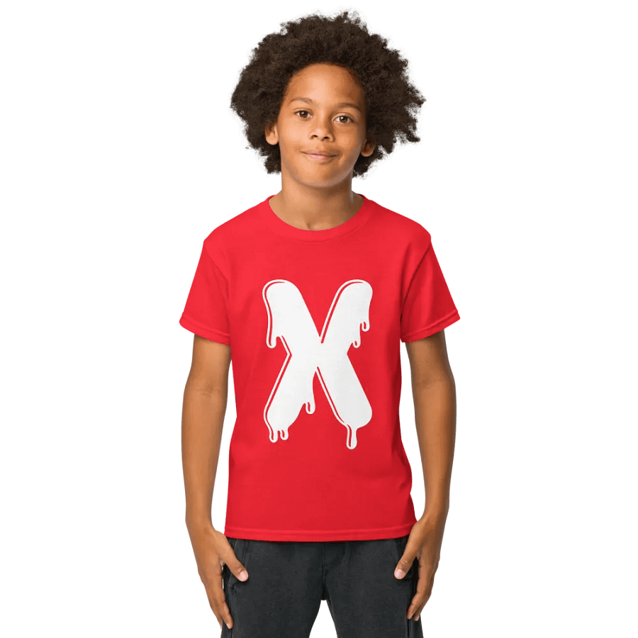 Melting Alphabet | Letter X | Youth Sports Tee product image (49)