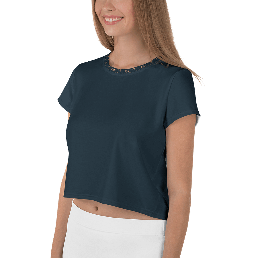 Dhyana - Crop Top Tee - Blue product image (3)