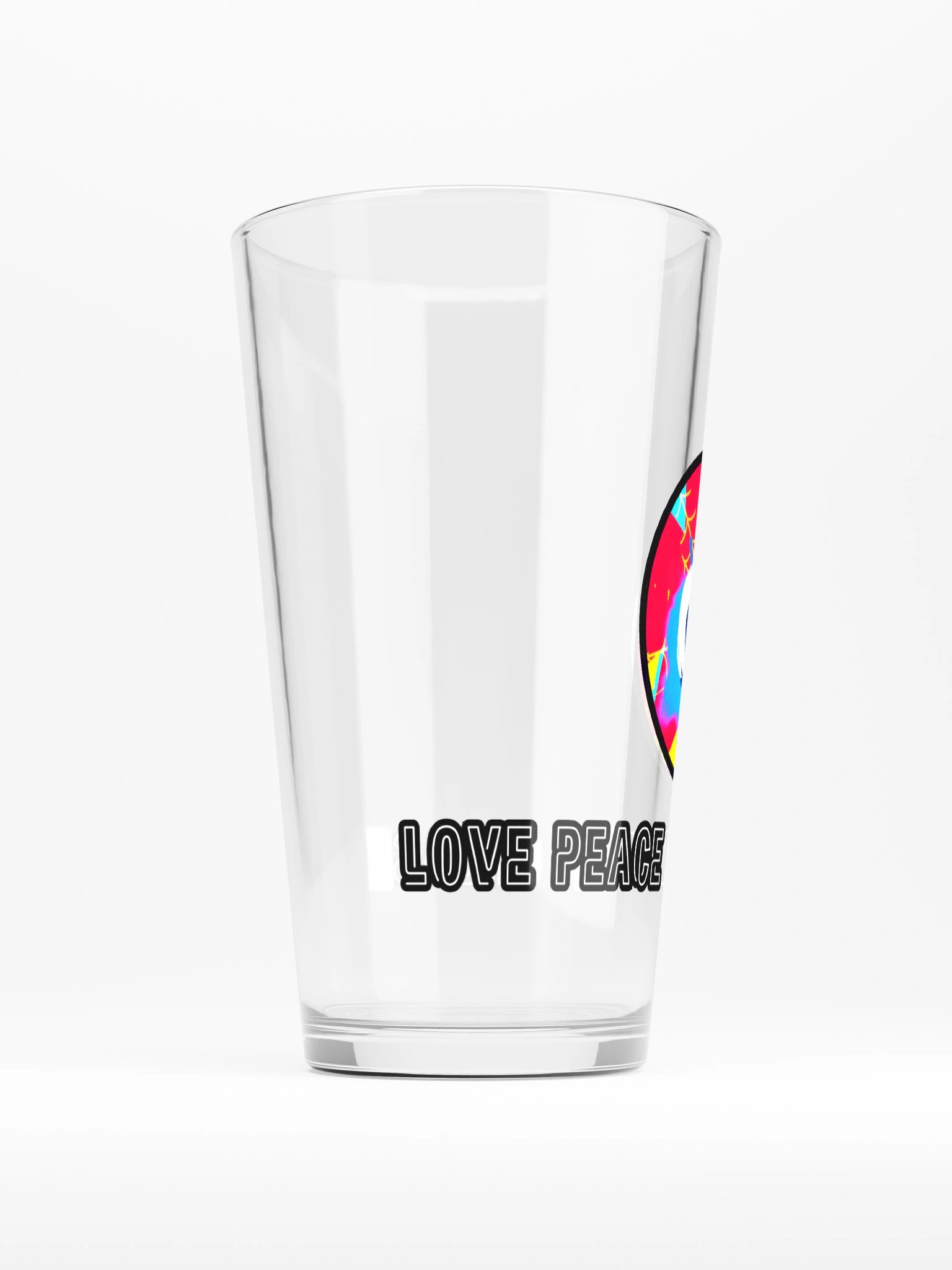 CZ Love Peace & Chicken Grease Shaker Pint Glass product image (2)