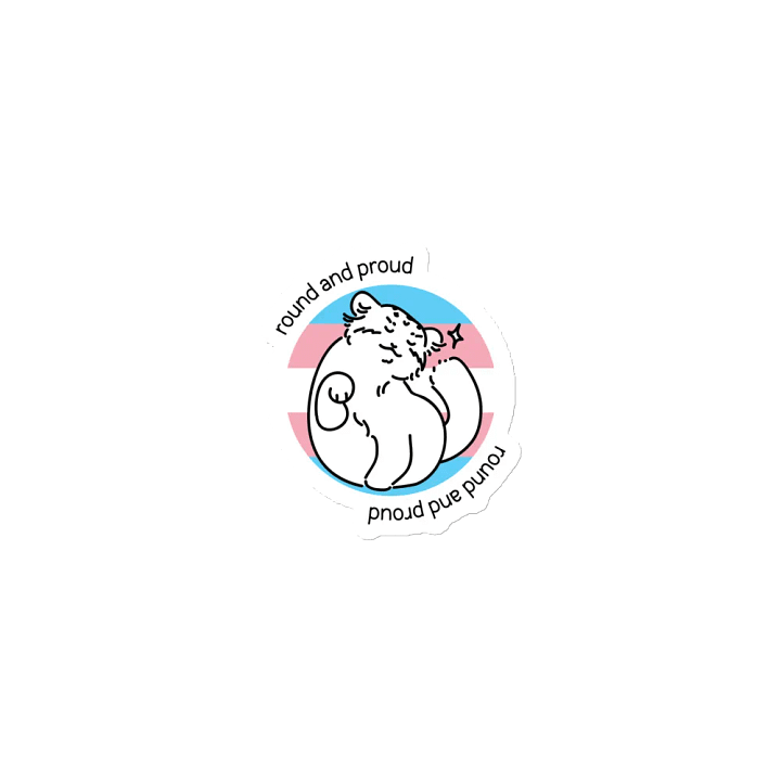 Round and Proud Manul Transgender Version - Magnet product image (1)