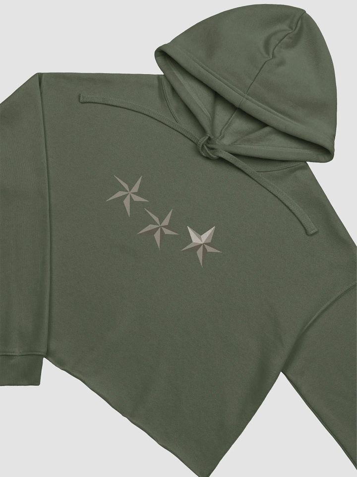 Linocut Stars Cropped Hoodie product image (1)