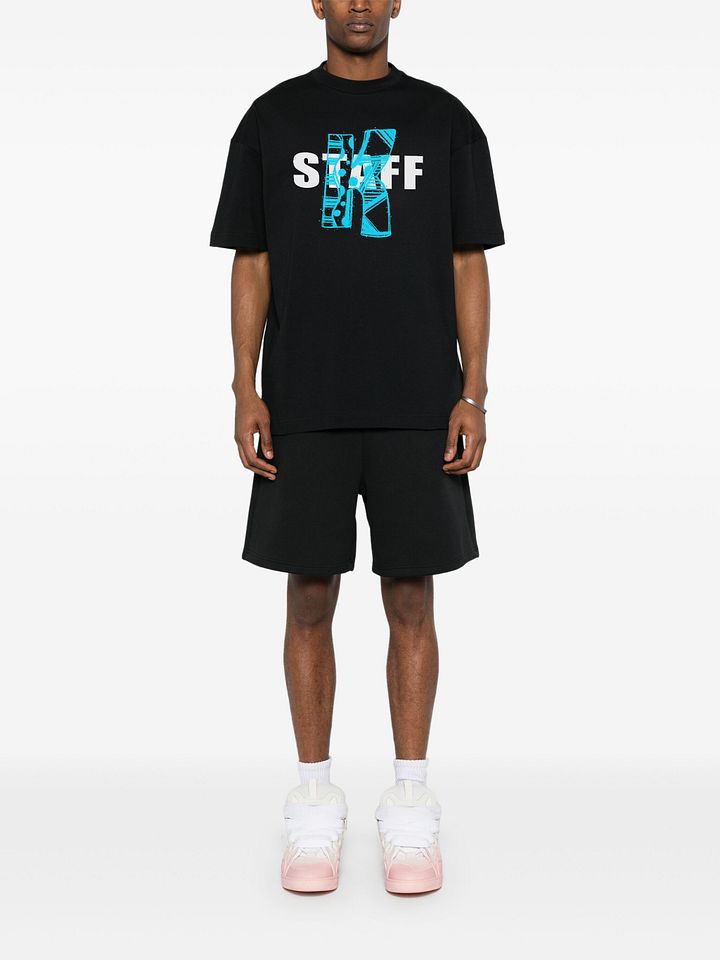 Graffiti Spray Staff Print Logo T-shirt product image (2)