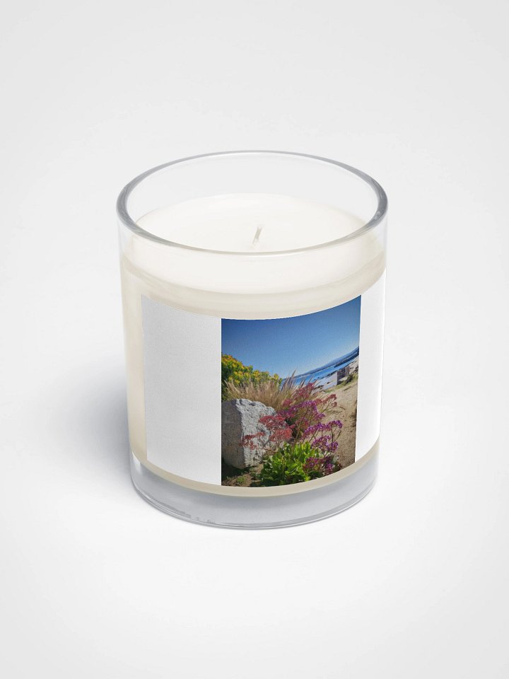 Purple flowers by the coast Candle product image (2)