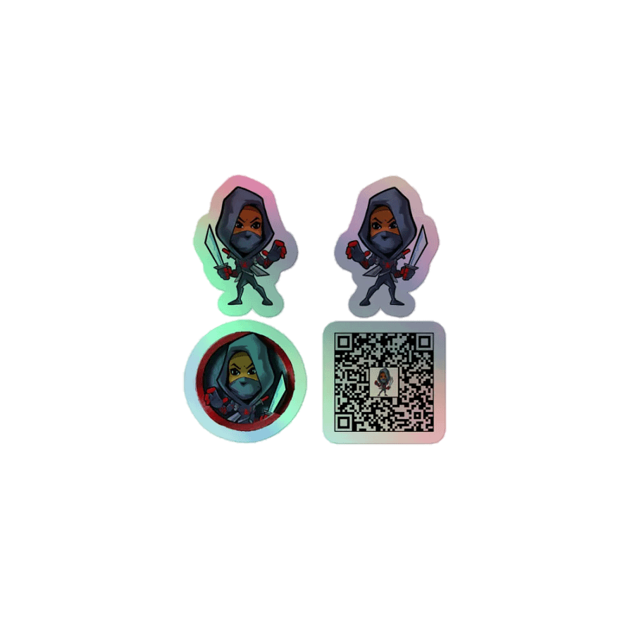 NinjaSpidey Holographic Sticker Set 1 product image (1)