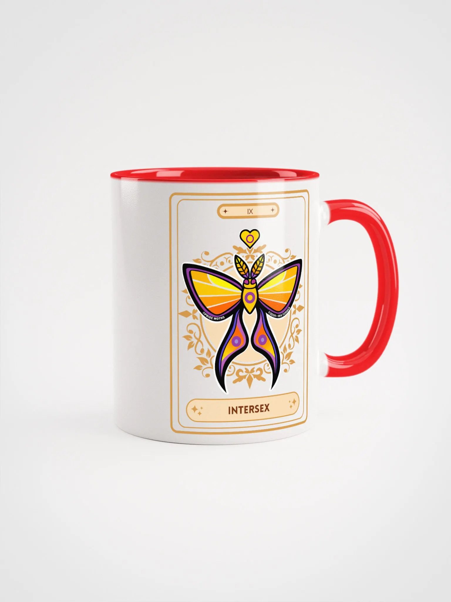 Intersex Pride | Tarot Moth | Moth Mug | LGBTQIA+ product image (1)