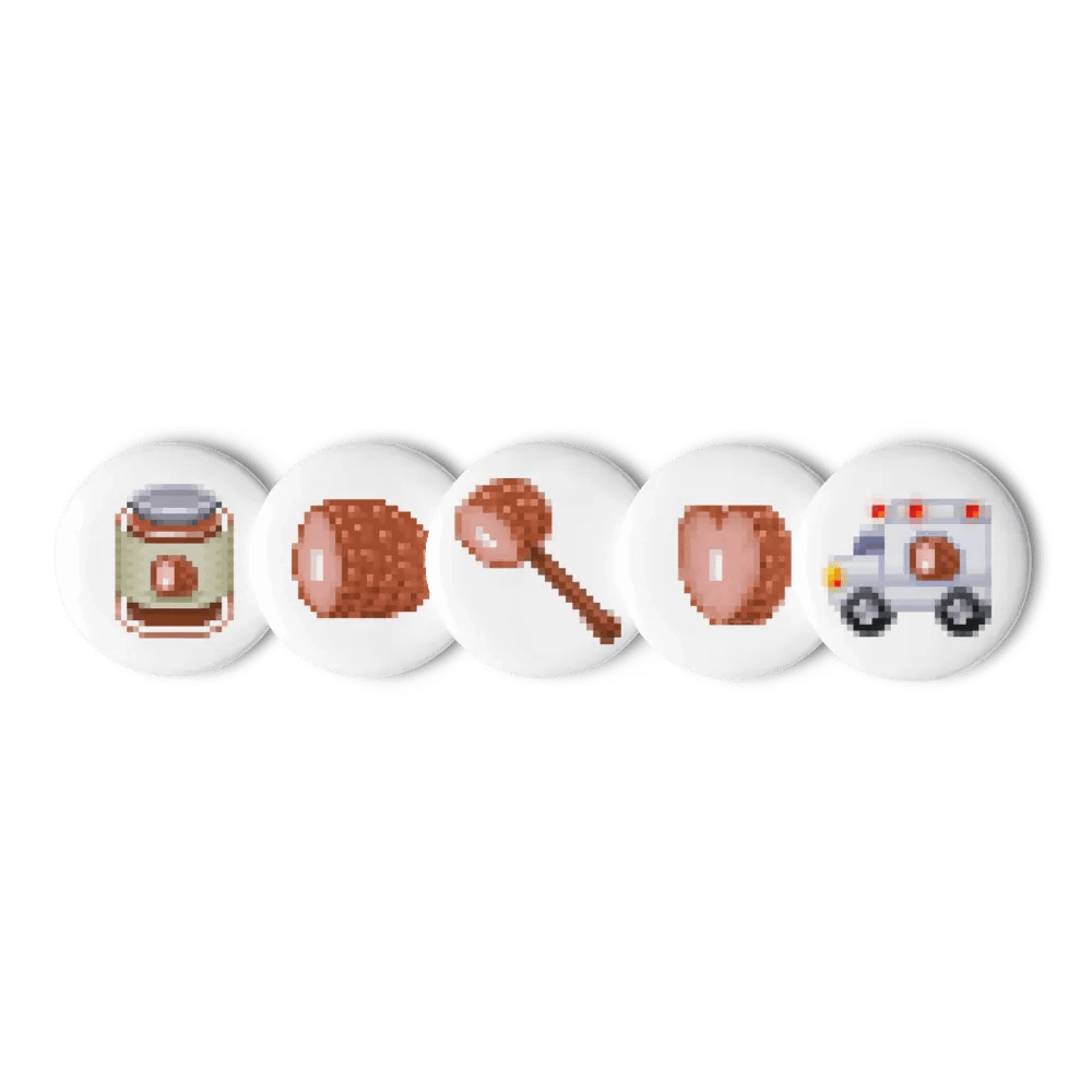 Ham Emoji Buttons (Set 2) product image (2)