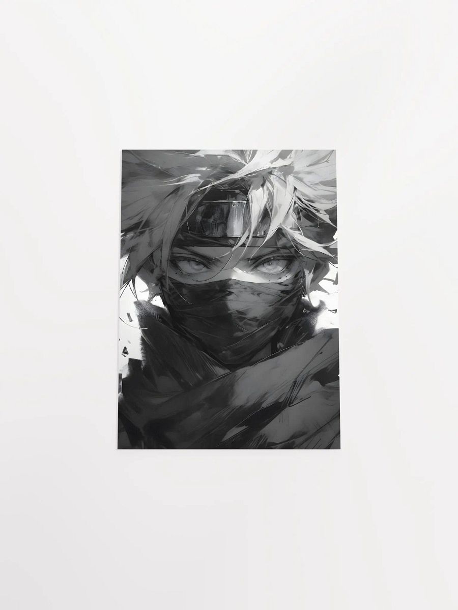Unmasking the Shadow Warrior: A Black & White Ninja Portrait product image (33)