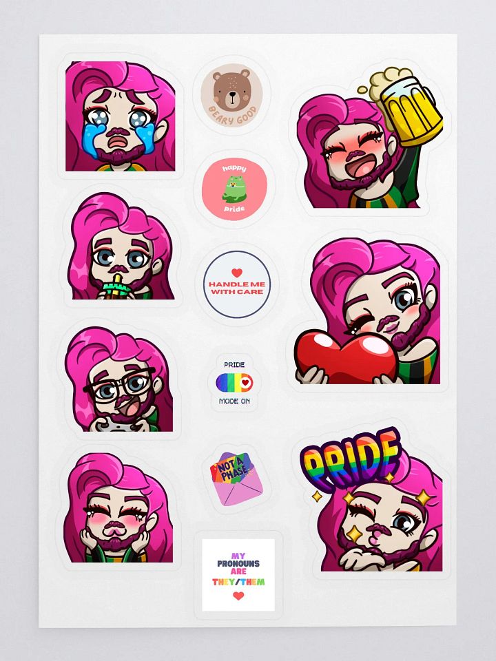 Emote Sticker Sheet product image (1)