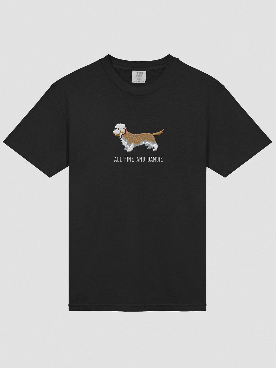 All Fine and Dandie T-Shirt(Embroidered) of a Dandie Dinmont Terrier(Mustard) product image (13)