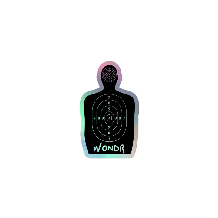 #1 TARGET Holographic Sticker product image (1)