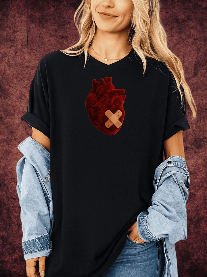 Mending Velvet Heart T-Shirt product image (1)