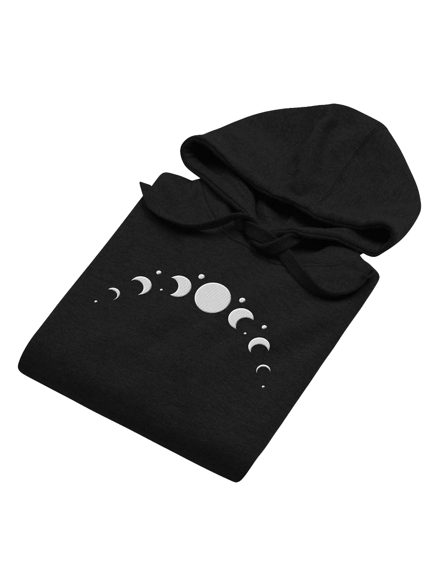 Symmetric Moon Phases Embroidered Unisex Premium Hoodie product image (4)