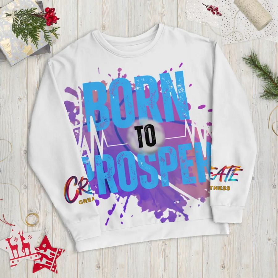Born to Prosper Vibrant Visionary All-Over Print Sweatshirt product image (6)