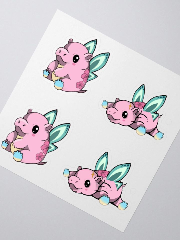 happy the hippo stickers🦛 product image (2)