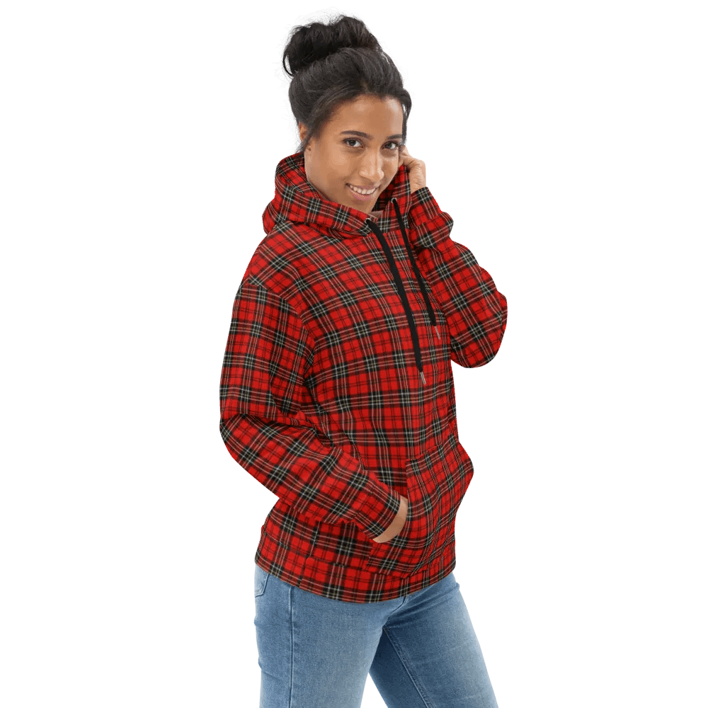 Red Vintage Plaid Hoodie product image (1)