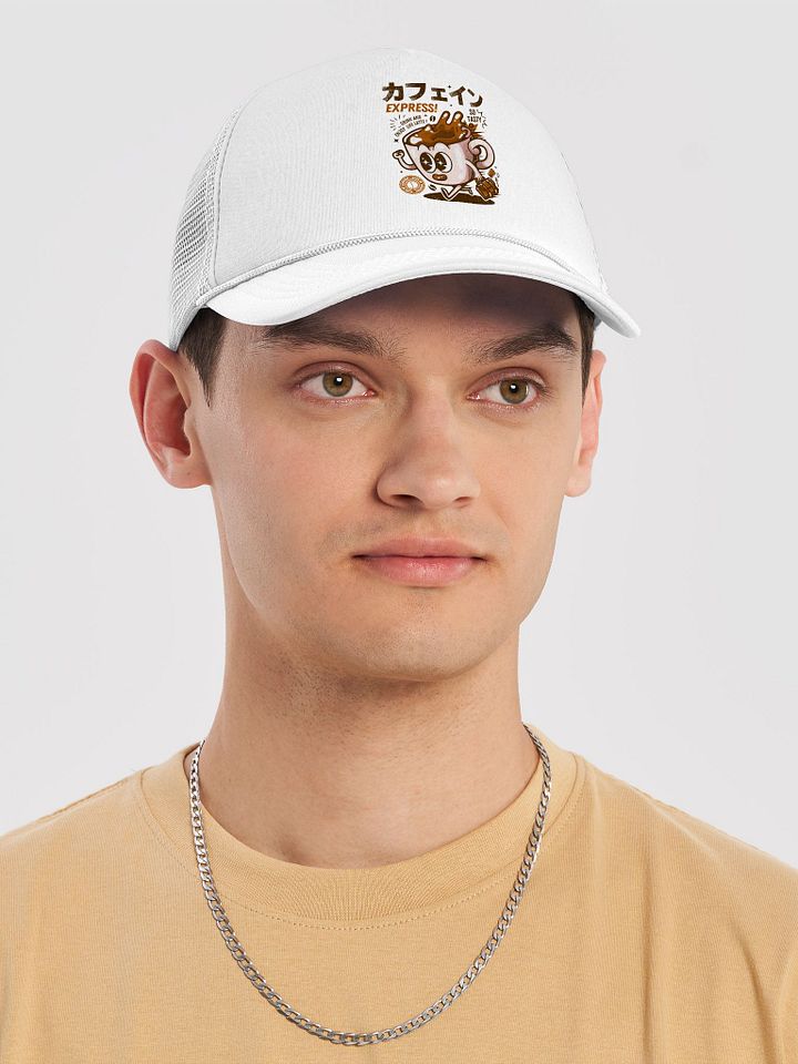 Morning Coffee Retro Cartoon Espresso Coffee Trucker Hat product image (25)