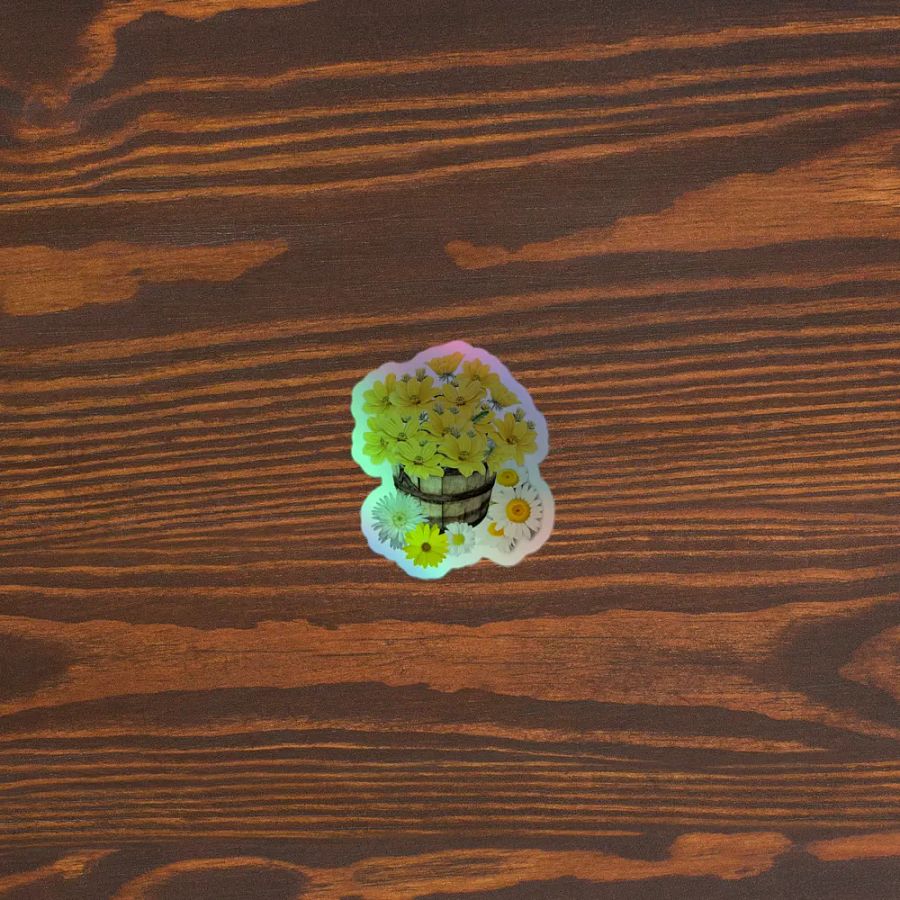Sunshine Blooms Holographic Sticker Pack product image (5)