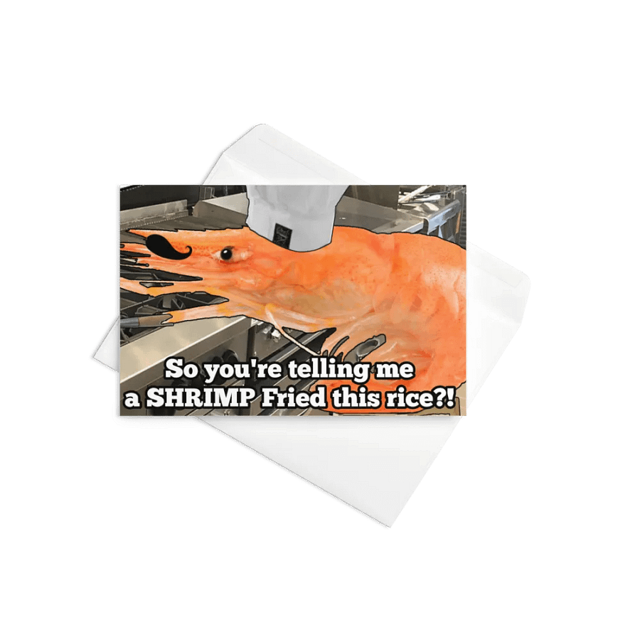 Shellby The Shrimp Waifu Greeting Card product image (9)