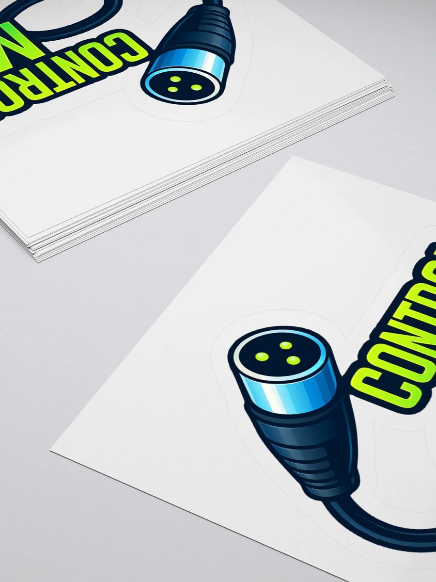 Theatrically Jerry: "Control Me" DMX 3-Pin Cable Sticker product image (10)
