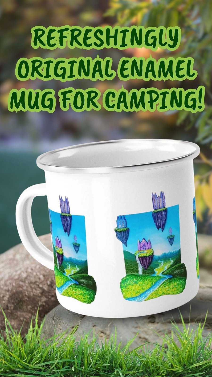 Fantasy World Enamel Mug product image (3)