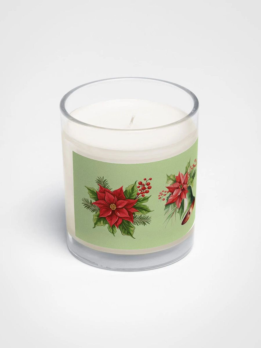 Festive Poinsettia Soy Wax Candle product image (2)