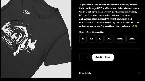 👽🎄 When aliens crash your nativity scene, you know it’s out-of-this-world epic! 🚀👕 Grab the 