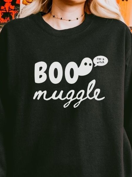 Muggle Magical Halloween Fall Minimalist Sweatshirt product image (10)