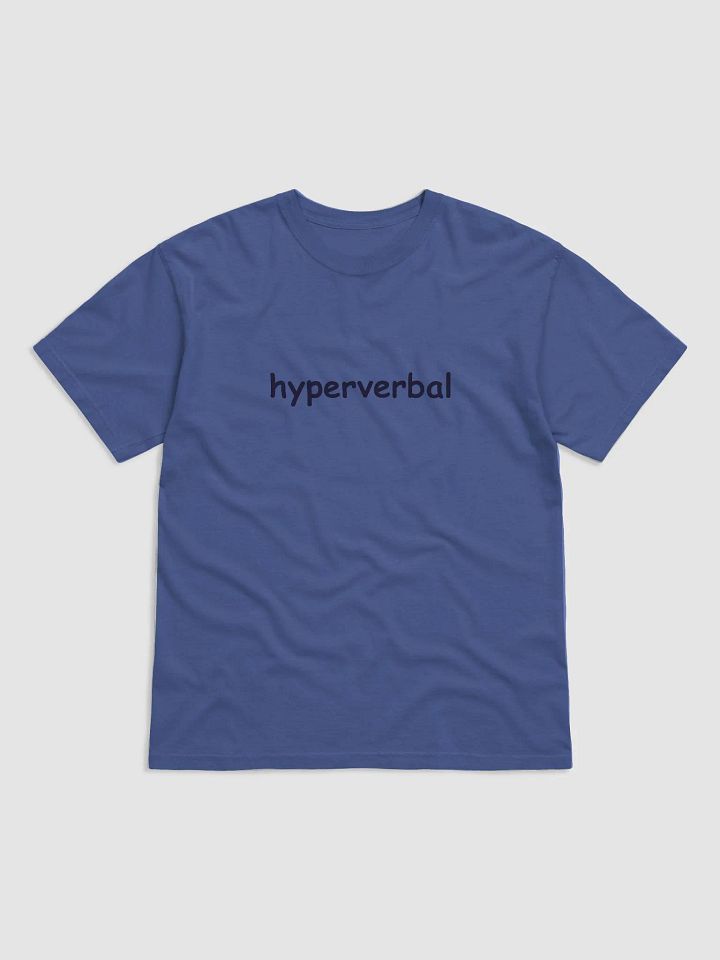 hyperverbal (comic sans, #1D1A32) garment-dyed tee product image (17)