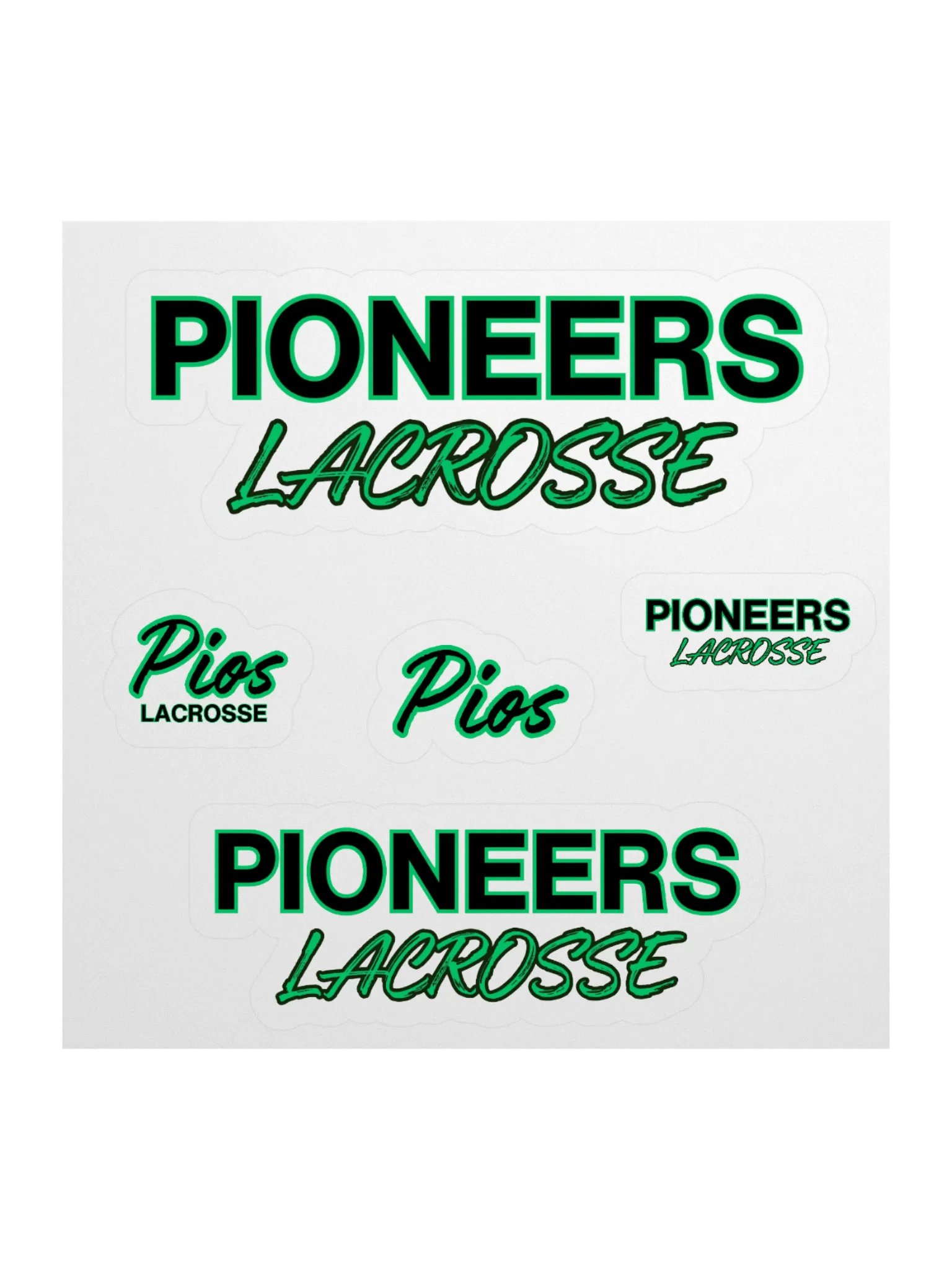 Pioneers Lacrosse Kiss-Cut Sticker Pack product image (1)