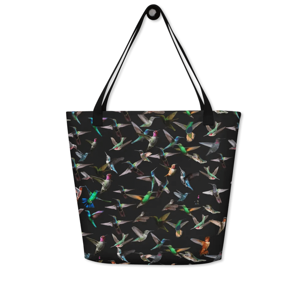 colorful hummingbirds tote for birders friends moms product image (4)