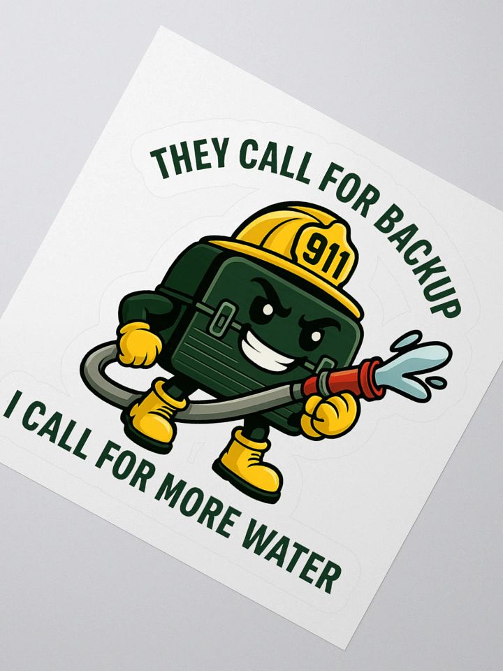 They Call For Backup, I Call For More Water (Sticker) product image (2)