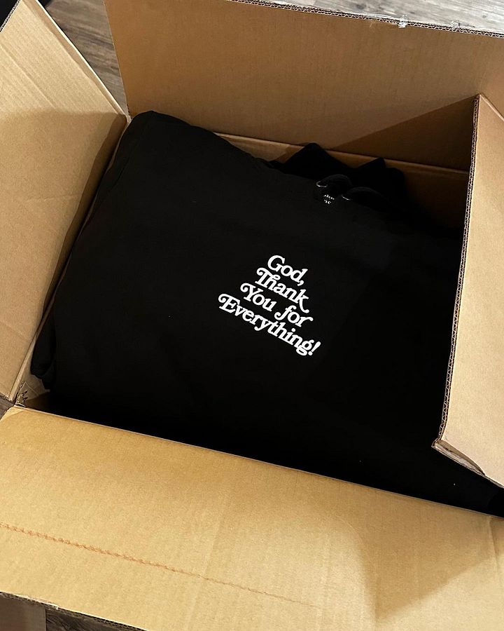 God thank you for everything unisex Hoodie product image (1)