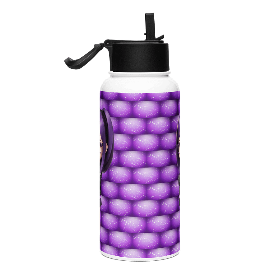 (PURPLE CHIBI) K Stainless Steel Water Bottle with a Straw Lid product image (4)